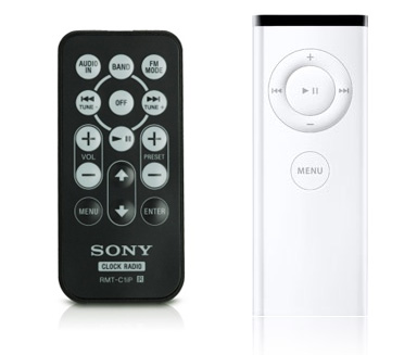 Sony remote vs. Apple Remote